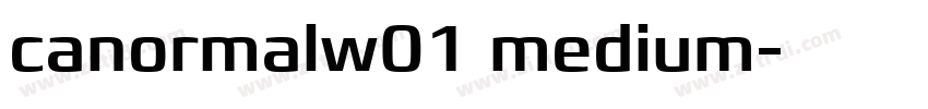 canormalw01 medium字体转换
